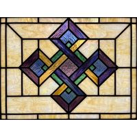 Interlocking Geometric Diamond Pattern