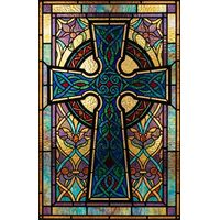 Celtic Cross with Luminous Interlace