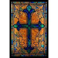 Ornate Cross with Acanthus Flourishes