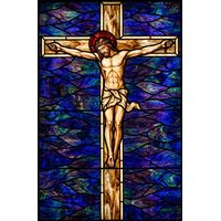 Crucified Christ on Textured Cross