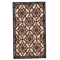 Blossoming Lattice in Soft Mauve and Cream