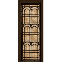 Architectural Arched Grid in Amber