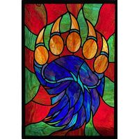 Bear Paw in Luminous Cobalt and Amber