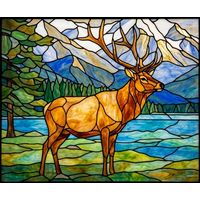 Majestic Elk in Mountain Landscape