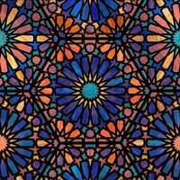 Geometric Arabesque Star Pattern