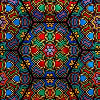 Geometric Kaleidoscope in Jewel Tones