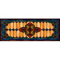 Amber and Emerald Ornamental Scroll