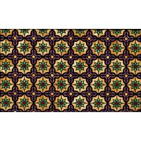 Star and Quatrefoil Geometric Pattern