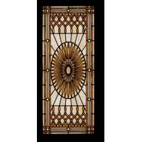 Sunburst Medallion in Amber and Cream