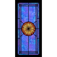 Sunburst Medallion in Cobalt and Gold