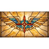 Aviation Wings and Propeller Emblem