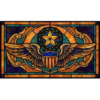 Patriotic Winged Crest with Star