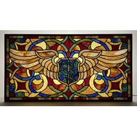 Caduceus Crest with Radiant Wings