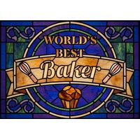World's Best Baker Kitchen Sign