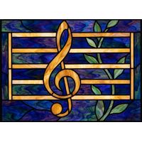 Treble Clef with Climbing Vine