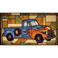 Classic Pickup with Custom Flames