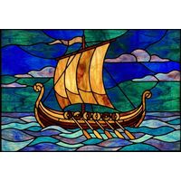 Viking Longship on the High Seas