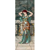 Woman at Leisure in Ethereal Drapes