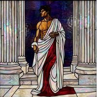 Classical Figure in Architectural Setting