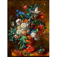 Floral Still Life with Cherub Urn