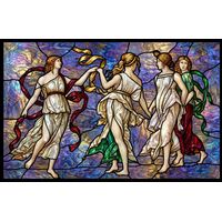 Three Graces in Luminous Motion