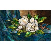 Luminous Magnolia Blossoms