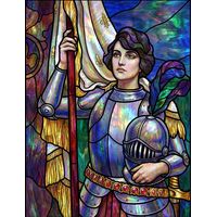 Joan of Arc at Attention