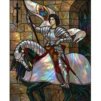 Joan of Arc Riding with Banner