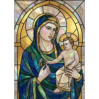 Madonna and Child with White Rose