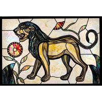 Noble Lion in Radiant Pastels
