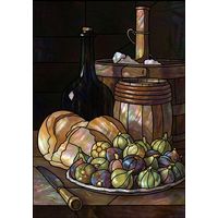 Rustic Still Life with Bread and Figs