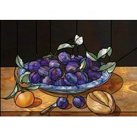 Still Life with Plums and Bread