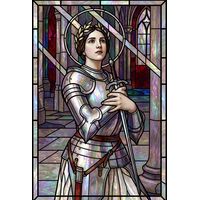 Joan of Arc in Armor with Laurel Crown