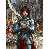 Joan of Arc in Armor with Banner