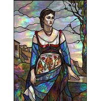 Noblewoman in Floral Dress