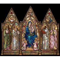 Enthroned Madonna and Child with Saints