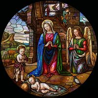 Nativity with Mary, Angel, and Young Saint John