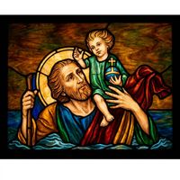 Saint Christopher Carrying the Christ Child