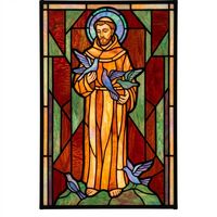 Saint Francis of Assisi with Doves