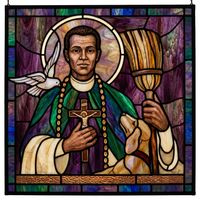 Saint Martin de Porres with Dog and Broom