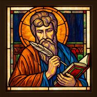 Saint Luke the Evangelist Writing