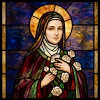 Saint Thérèse of Lisieux with Roses