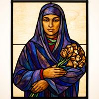 Blessed Mother Mary with Lilies