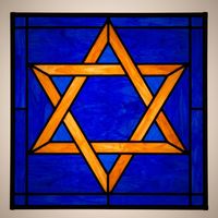 Star of David in Cobalt and Gold