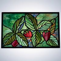 Garden Strawberries in Verdant Green
