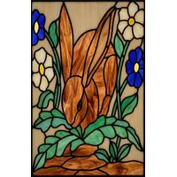 Garden Rabbit with Wildflowers