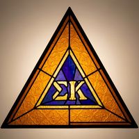 Sigma Kappa Greek Letters in Triangular Frame