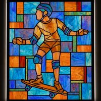 Skateboarder in Motion