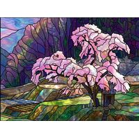 Cherry Blossom Tree on the Mountainside