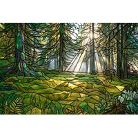 Sunlit Forest Glade